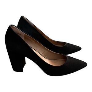 Steve Madden Ashlyn Pump Black Suede Leather Women's Size 7.5